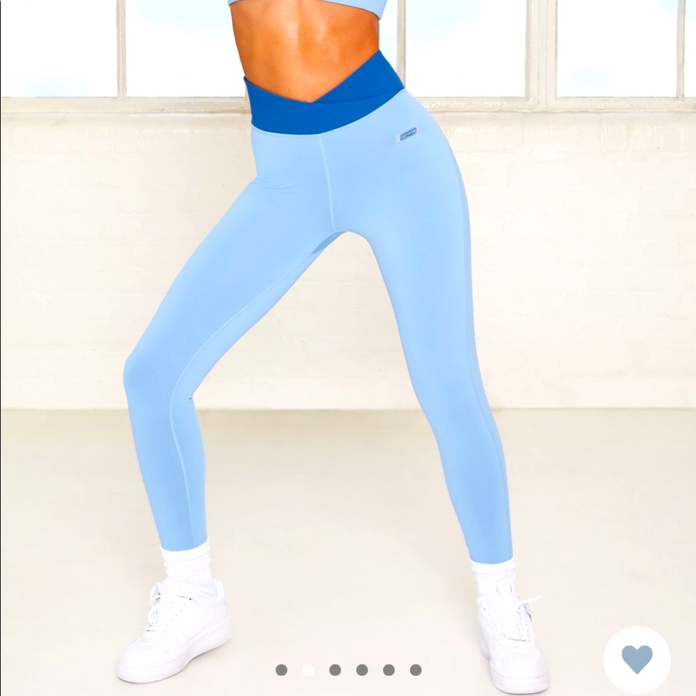 Bo+Tee blue leggings